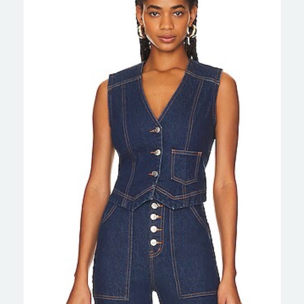 Women's Blue Denim Vest